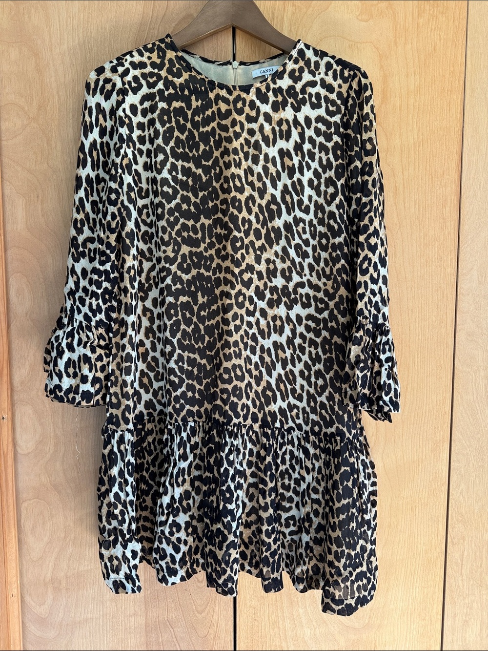Ganni Leopard Print Dress